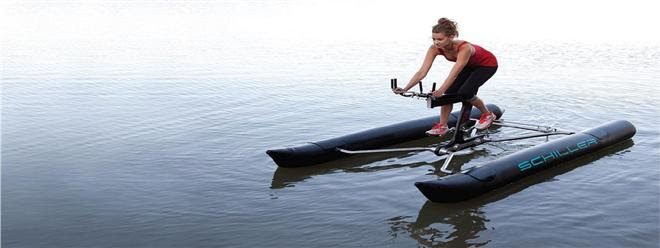 بالصور و الفيديو : ابتكار دراجة هوائية تسير على الماء