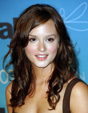 Leighton Meester Long Layered Hair style 2009