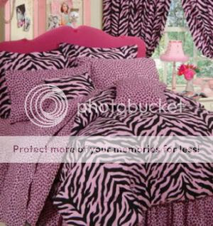 pink zebra bedding