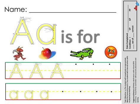  printable worksheets for autistic students