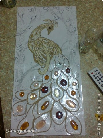 Dibujo Pintura mural Masterclass Modelado diseño Filigrana Peacock MK Twine Foto 10
