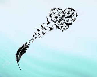 Download Feather Turning Into Birds Drawing at GetDrawings | Free ...