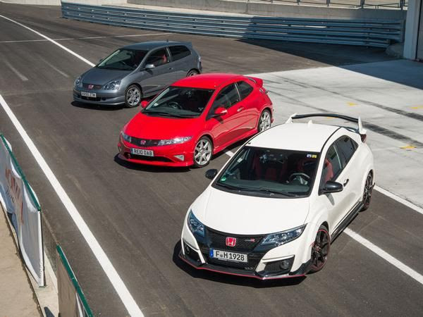 Honda Civic Type R generations: EP3 v. FN2 v. FK2