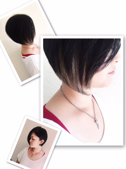 大人女子 品を保ちつつ アクセント付けたい女子 ショート ポイントカラー 横須賀中央 美容室 美容院 Trusty トラスティ