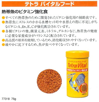 テトラ バイタルフード 75g レヨンベールアクア