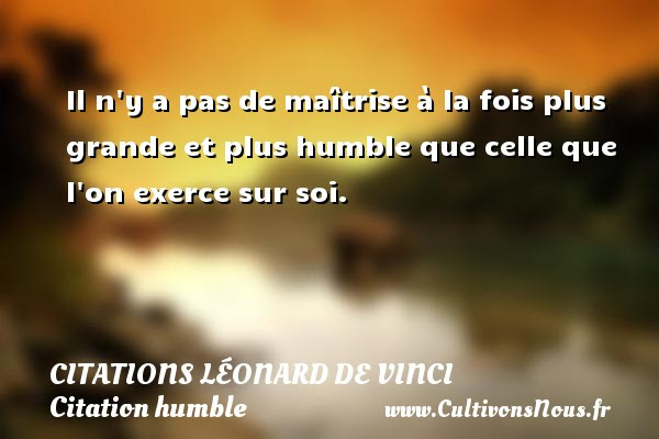 Il N Y A Pas De Maitrise A Citations Leonard De Vinci Cultivons Nous