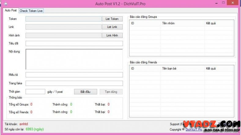 Share tool spam facebook bằng token free cho mọi người