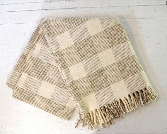 Vintage Fairbo Wool Lap Blanket by Fairbault by AnytimeVintage, $42.00