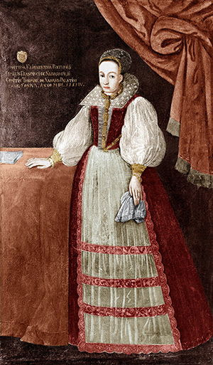 Blood countess: Elizabeth Bathory, anonymous portrait, 17th century
