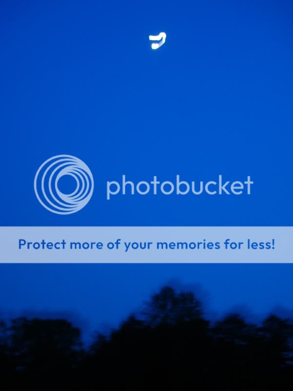 The moon comes out over the Wolf Trap