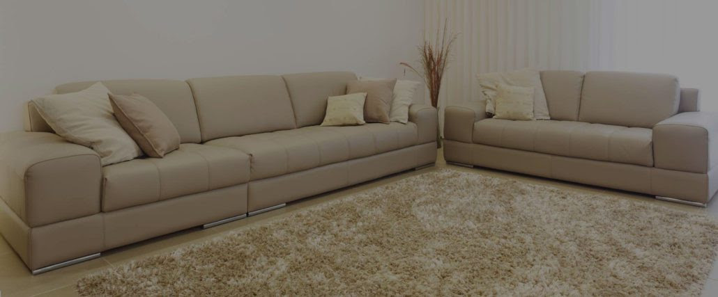 A living room that just completed a carpet cleaning job