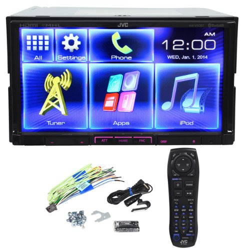 JVC KW-V50BT Double-Din In-dash Car DVD Receiver with 7