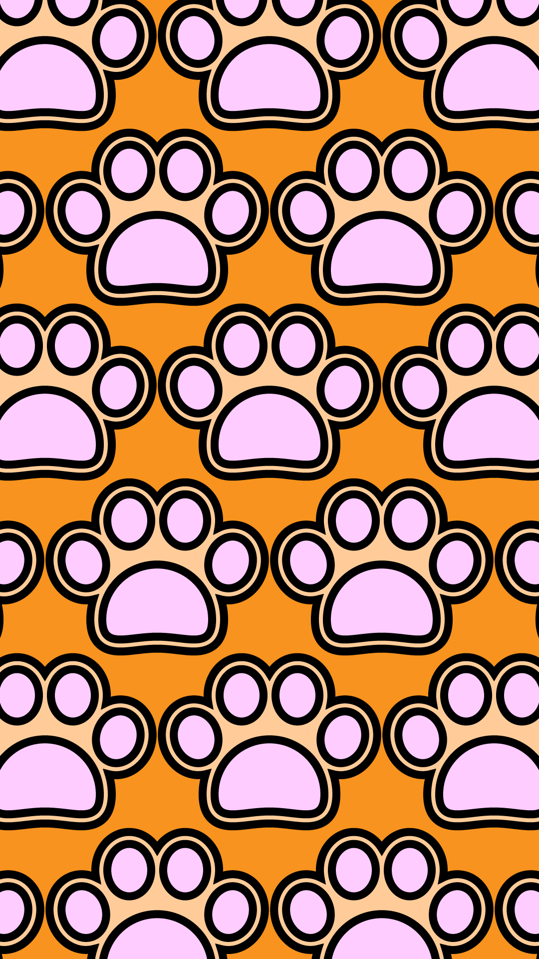 かわいい犬の肉球づくし壁紙 Iphone の無料イラスト 商用フリー オイデ43