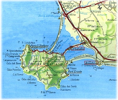 Cartina D Italia Orbetello