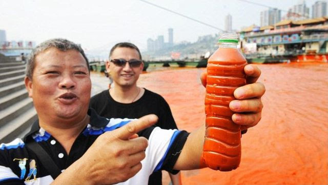 Yangtze River Turned Red