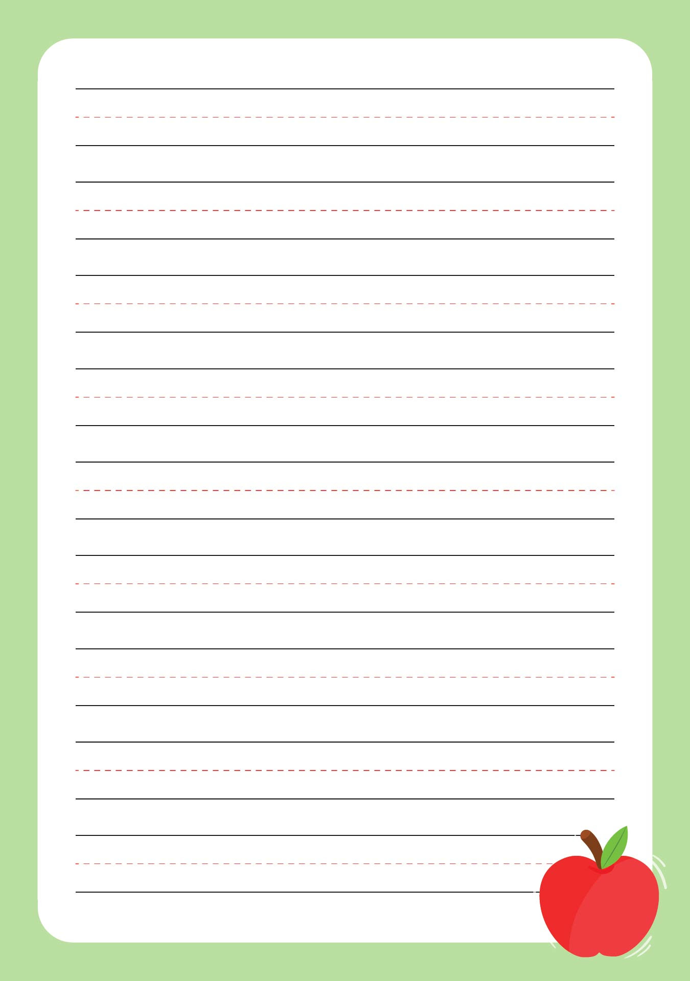 9 best images of standard printable lined writing paper lined writing