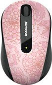 Microsoft Wireless Mobile Mouse 4000 - Botanic Pink