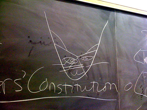 Blackboard Kitty Cat