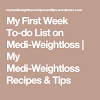 Medi Weight Loss Diet Plan Week 1