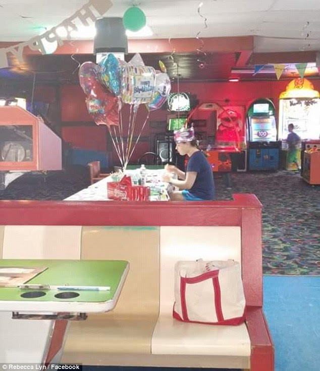 Devastating: Hallee Sorrenson invited all her friends and classmates to her 18th birthday party last year but was forced to sit alone at her table when none of them turned up