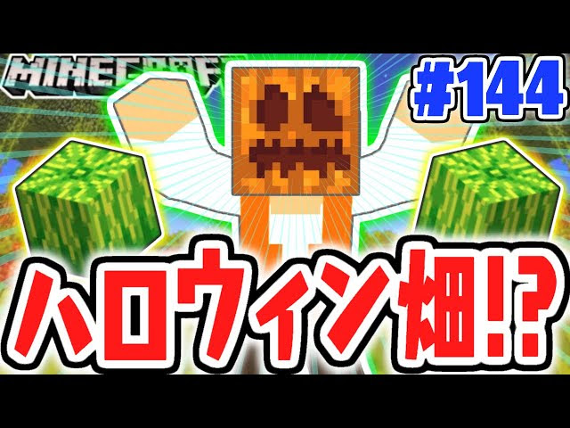便利なカボチャ畑を作ろう ハロウィン前の建築準備 マイクラ実況part144 マインクラフト マインクラフト 動画まとめ