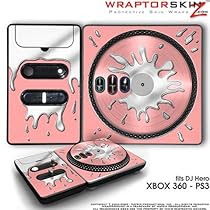 DJ Hero Skin Chrome Drip on Pink fit XBOX 360 and PS3 (DJ HERO NOT INCLUDED)