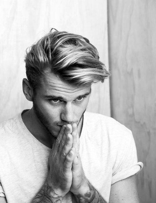 Medium Haircuts For Guys With Thick Hair Mens Hairstyles