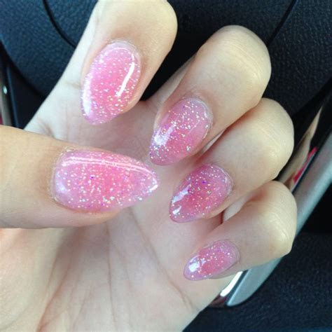 glitter pointy nails nails nails almond