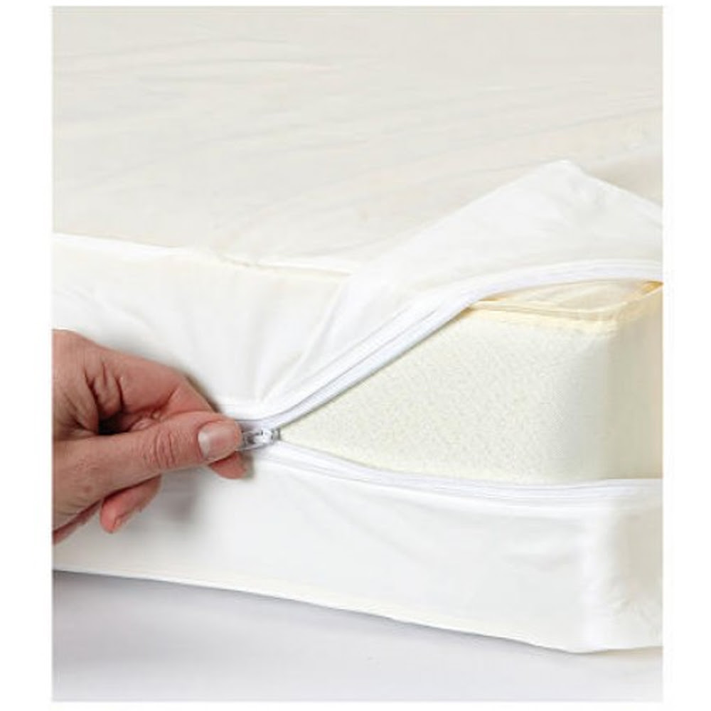 King Size Fabric Zippered Mattress Cover Waterproof Bed