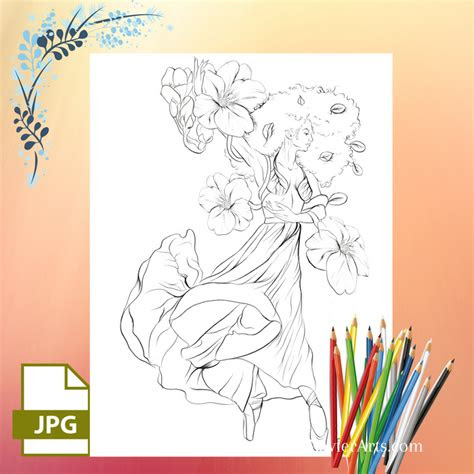  mother nature printable coloring sheet xavierarts