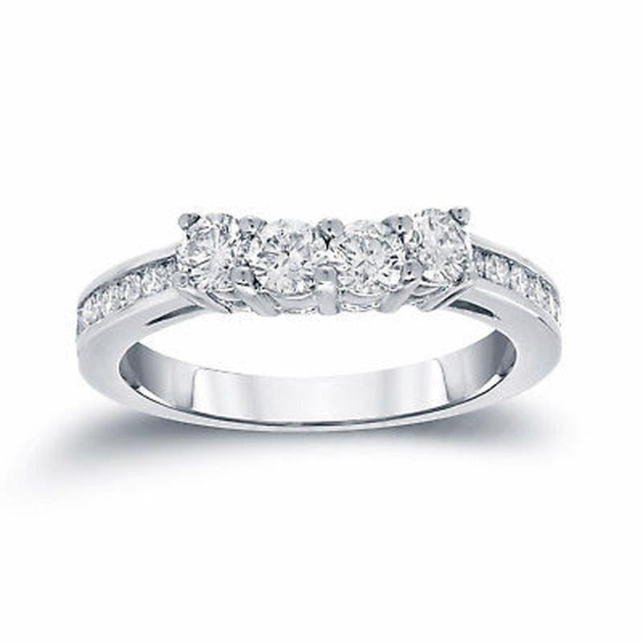 Diamond Tdw White Gold 海外セレクション Wedding Gold 海外セレクション Band 7 8ct White ダイヤモンド Round Cut 14k Auriya パンダストア 宝石
