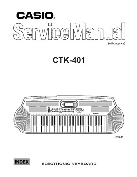 PDF Casio Ctk 401 Electronic Keyboard Repair Manual