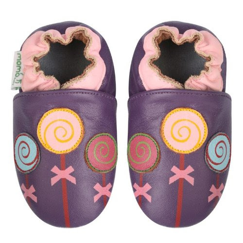 Momo Baby Soft Sole Baby Shoes - Lollipop Purple
