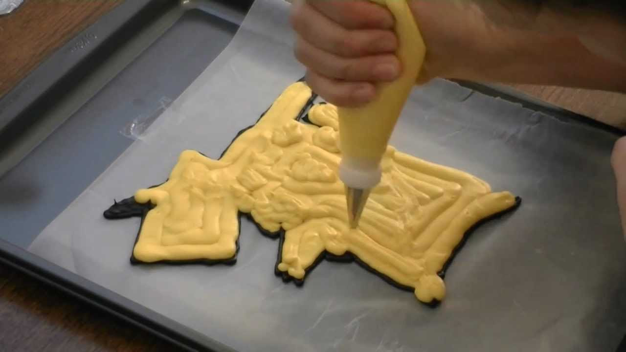 Frozen Buttercream Transfer -- Pikachu Pokemon Cake by 