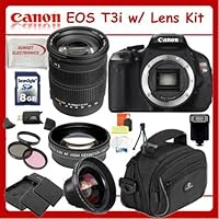 Canon EOS Rebel T3i SLR Digital Camera Kit with Sigma 18-200mm f/3.5-6.3 II DC OS HSM Lens + Huge SSE Lens Accessory Package