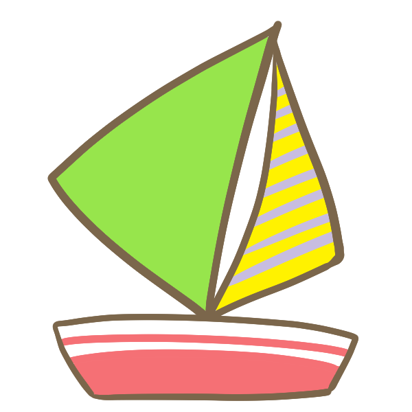 ヨット 緑 のイラスト かわいいフリー素材が無料のイラストレイン