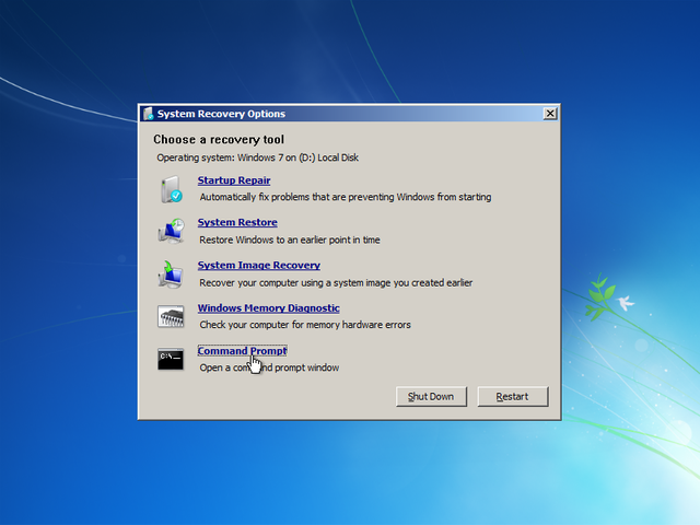 Choose Command Prompt