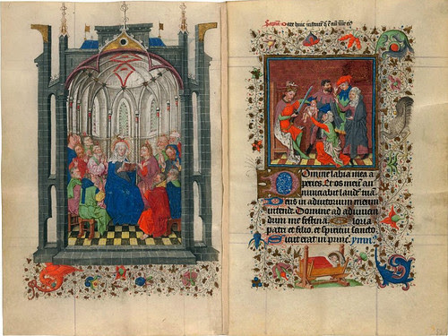 012-The Hours of Catherine of Cleves- alrededor de 1440 - MS M.917 pp 52-53-© The Morgan Library & Museum