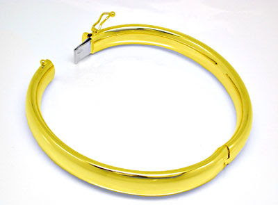 Originalfoto GELBGOLD-ARMREIF TOP-KASTENVERSCHLUSS 14K/585 850€ NEU!