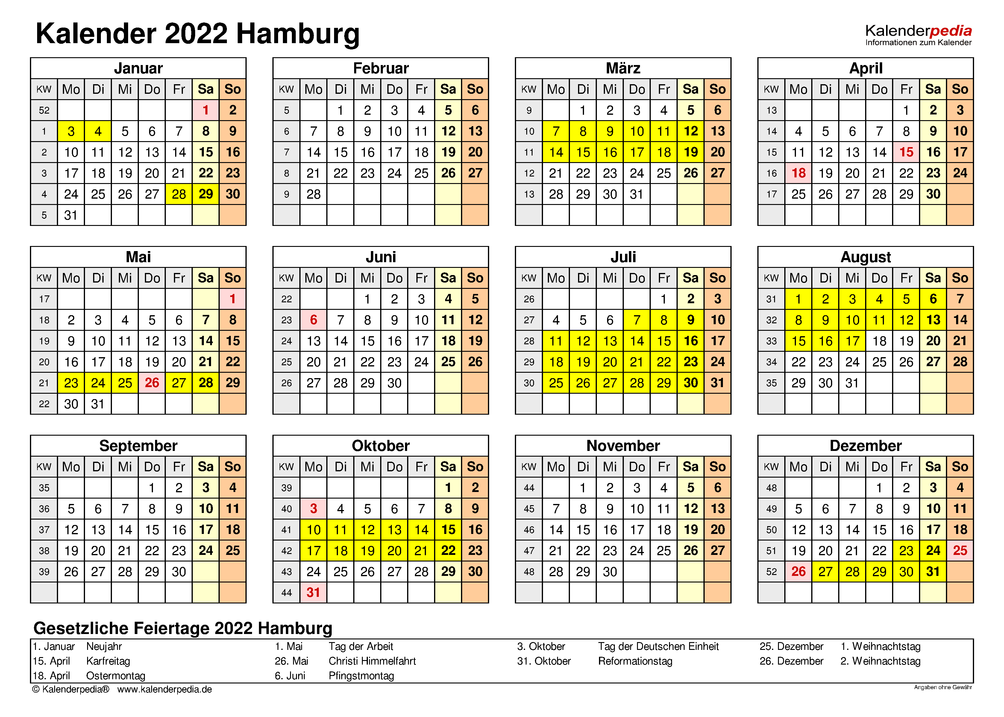 Kalender 2022 Hamburg Ferien Feiertage Excel Vorlagen Kalender 2022 Hamburg Ferien Feiertage Excel Vorlagen