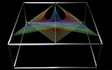 multicolored prism table