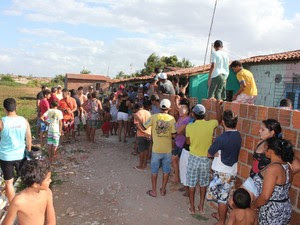 Caso aconteceu no bairro Dom Jaime Câmara, na região conhecida como Pintos, em Mossoró (Foto: Marcelino Neto)