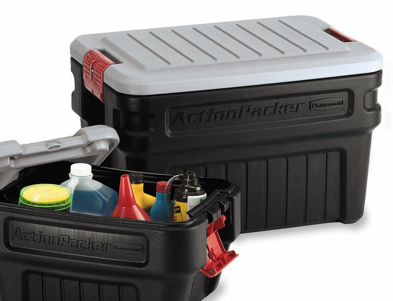 Amazon.com - Rubbermaid 1172 ActionPacker Storage Box, 24 Gallon ...