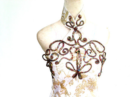 Mystic Cheongsam with Hand Knotted Cords