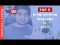 Top 5 programming language to learn 2017