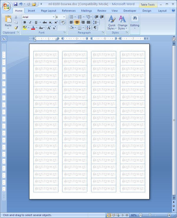 Return Address Label Template – Macolabels