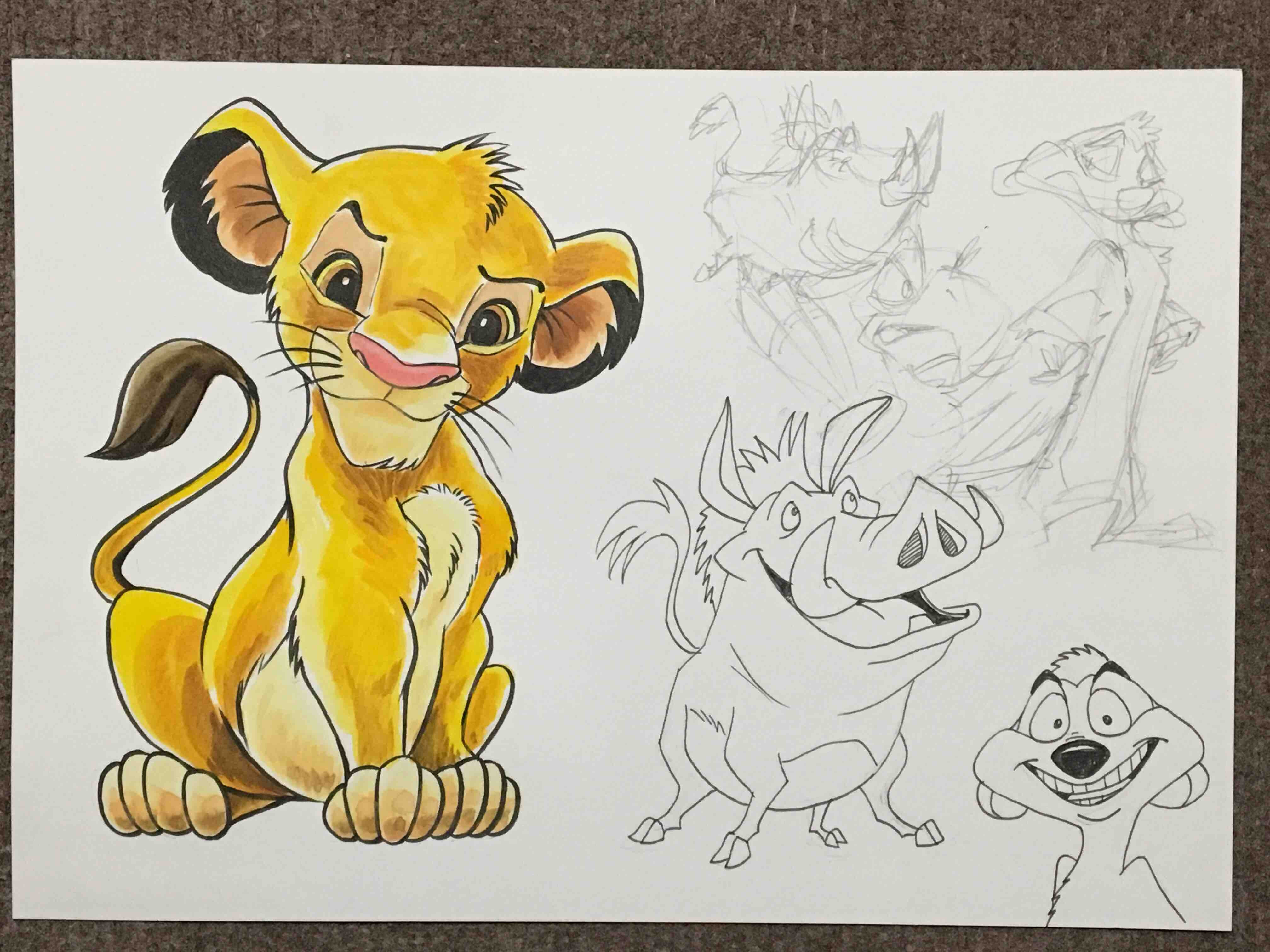らくがき ライオンキング 似顔絵師ゆーすけのブログ