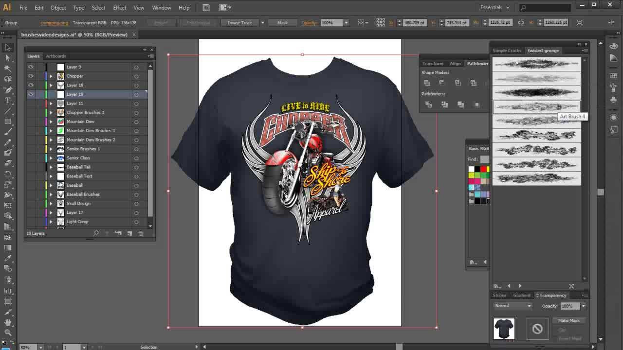 Illustrator Brushes high end tshirt design tutorial YouTube Illustrator Brushes high end tshirt design tutorial YouTube