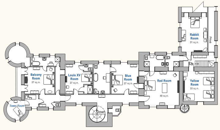  Chateau  du Pin First Floor  Floor  Plan 