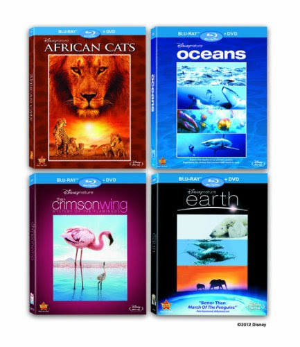Disneynature Four-Movie Collection (African Cats / Oceans / Earth / Crimson Wings) (Blu-ray/DVD Combo)
